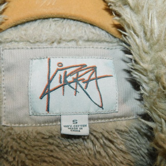 Kirra Women's Coat Size Small Tan Faux Fur Warm Winter Jacket - Picture 2 of 5